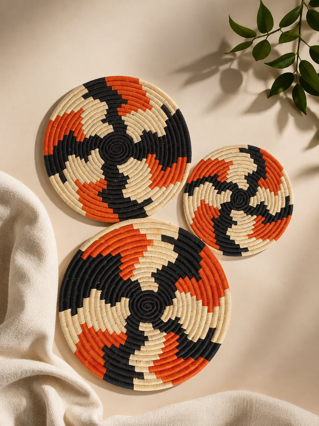 Earth Spiral Handwoven Placemat Collection
