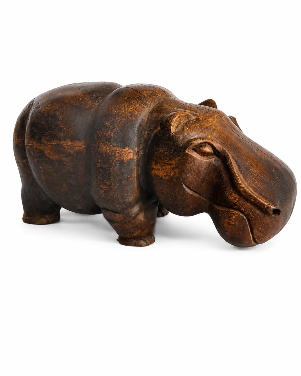 Large Wooden hippo