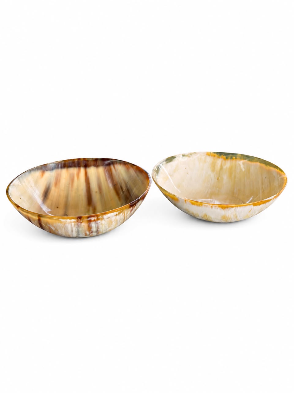 Cow horn bowls