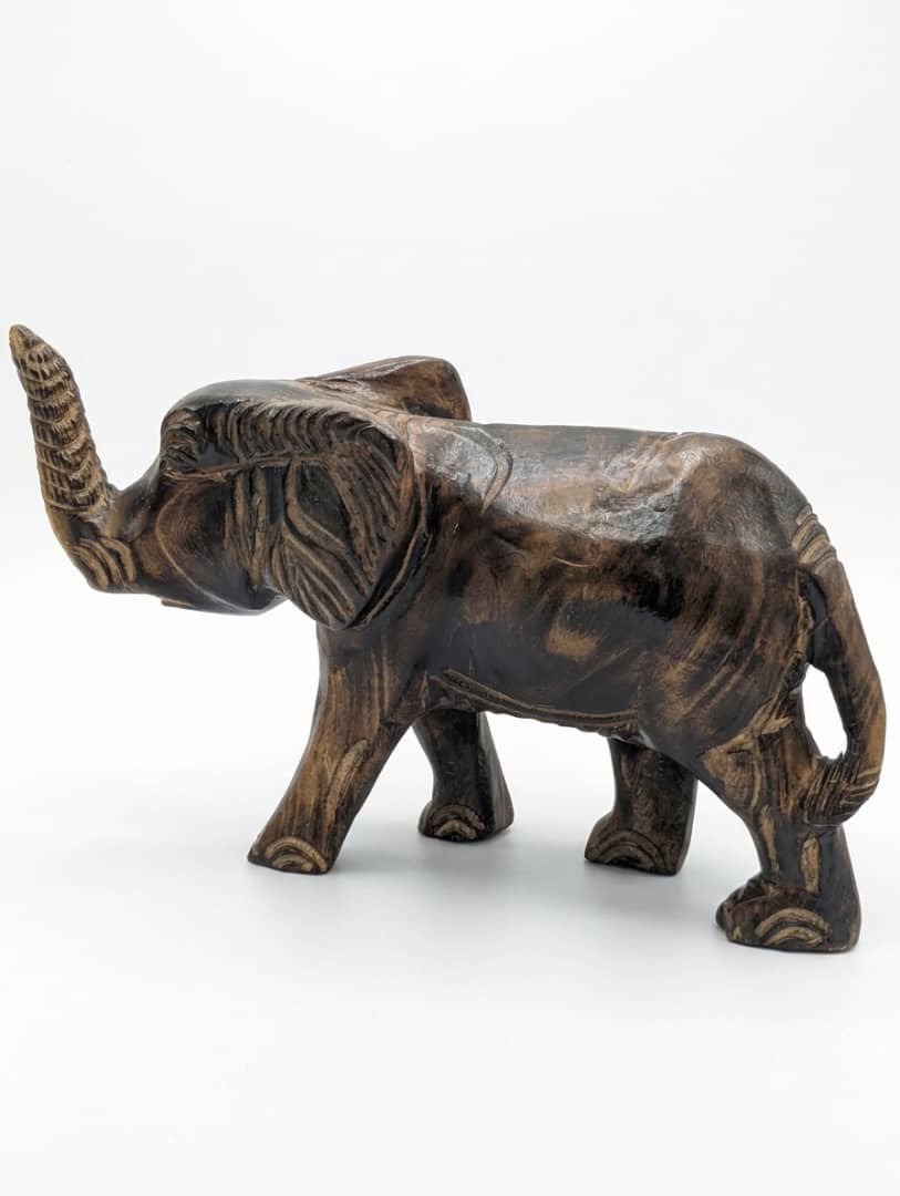 Smoked wooden Elephant