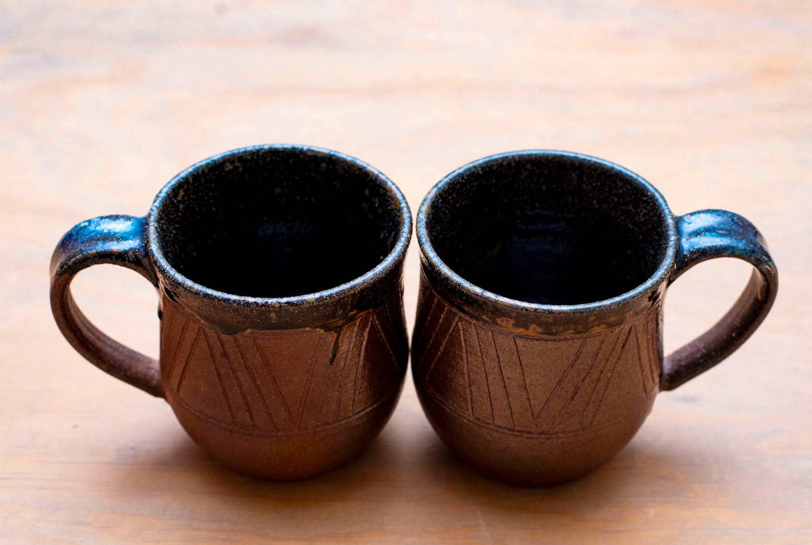 Iron & Ash Wood-Fired Stoneware Mugs