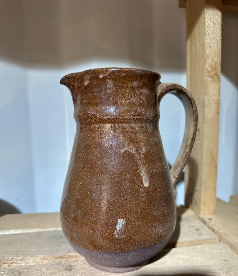 Toasted Amber Stoneware Water Jug