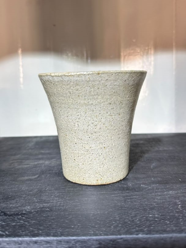 Desert Sand Matte White Stoneware Tumbler