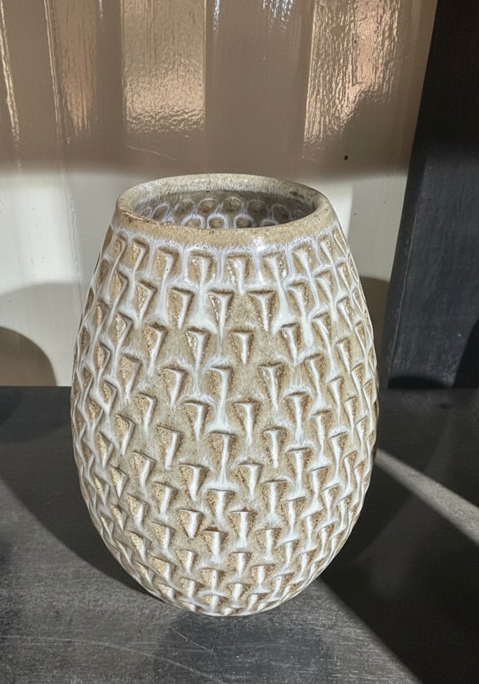 Star Drop Stamped Vase