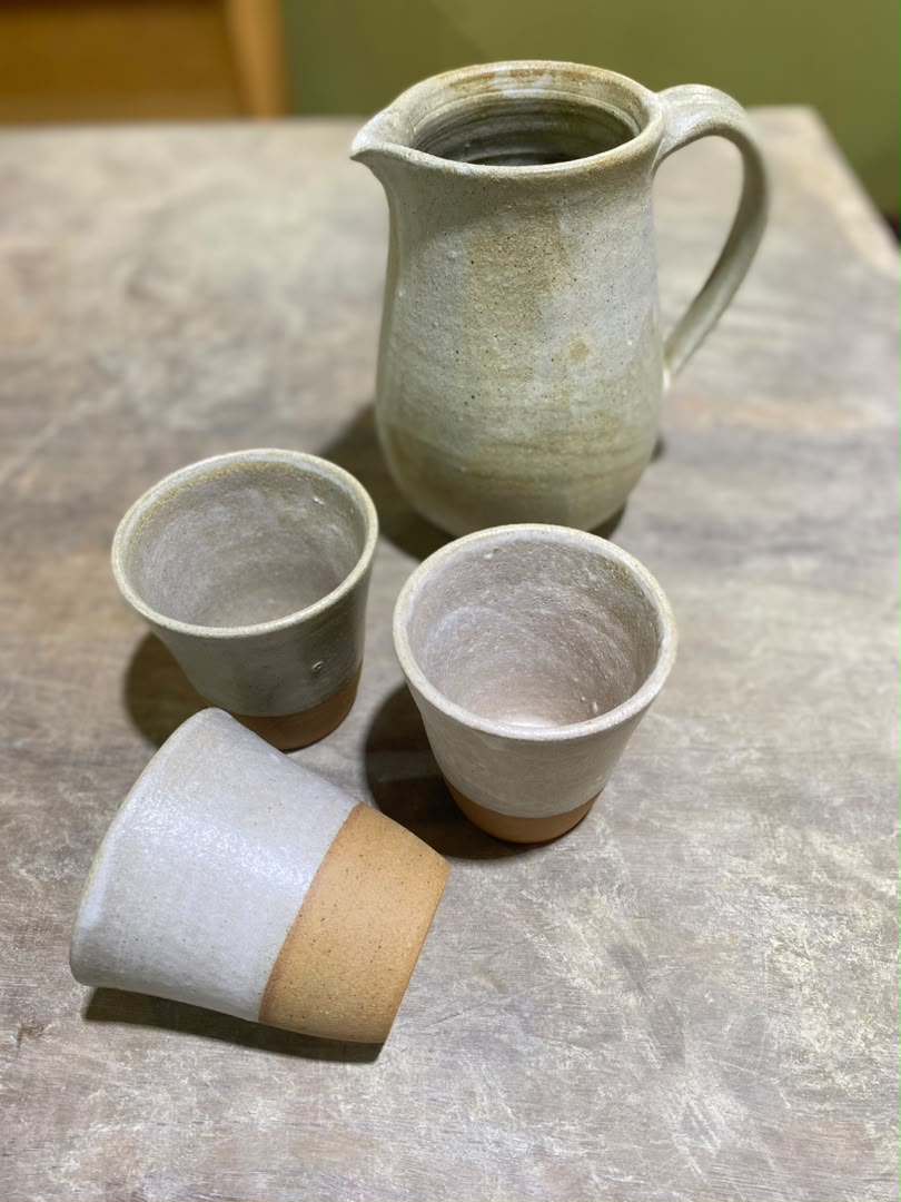 Frost & Earth Stoneware Jug Combo Set