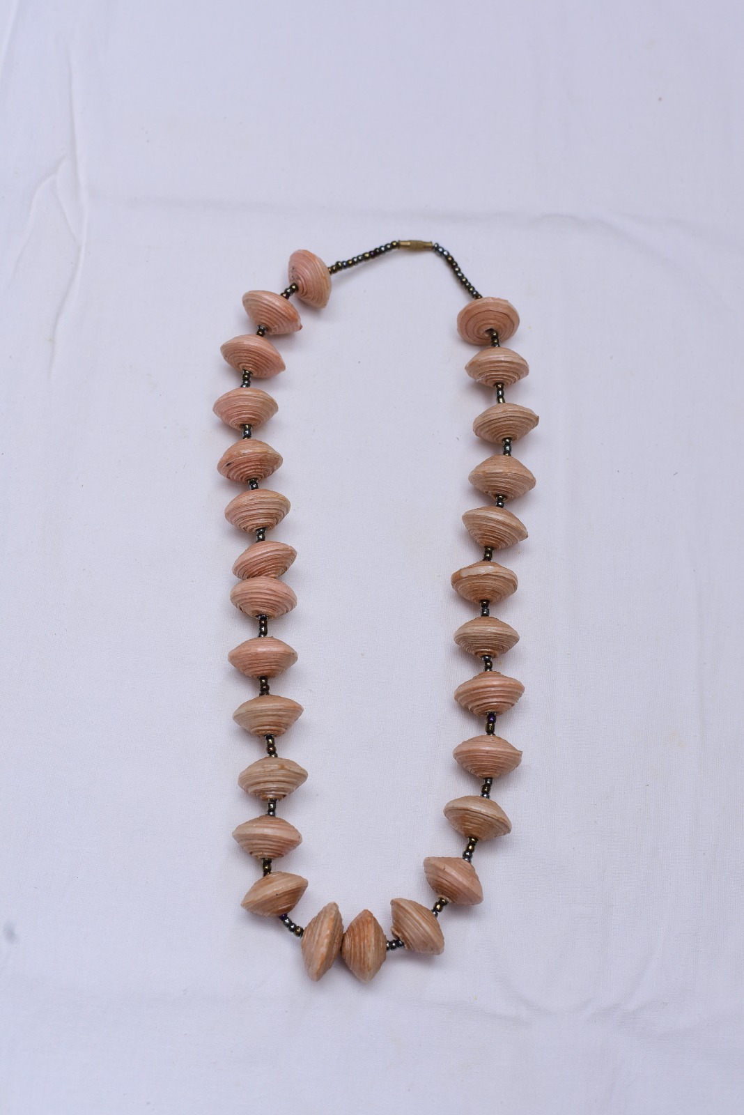 Handcrafted Recycled Paper Bead Necklace