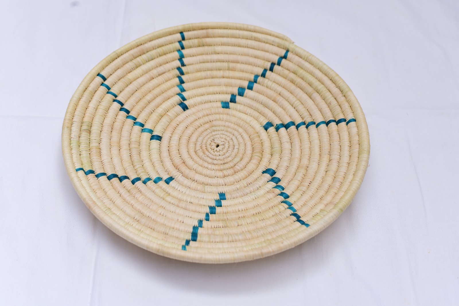 Handwoven Pinwheel Starburst Wall Hanging Basket