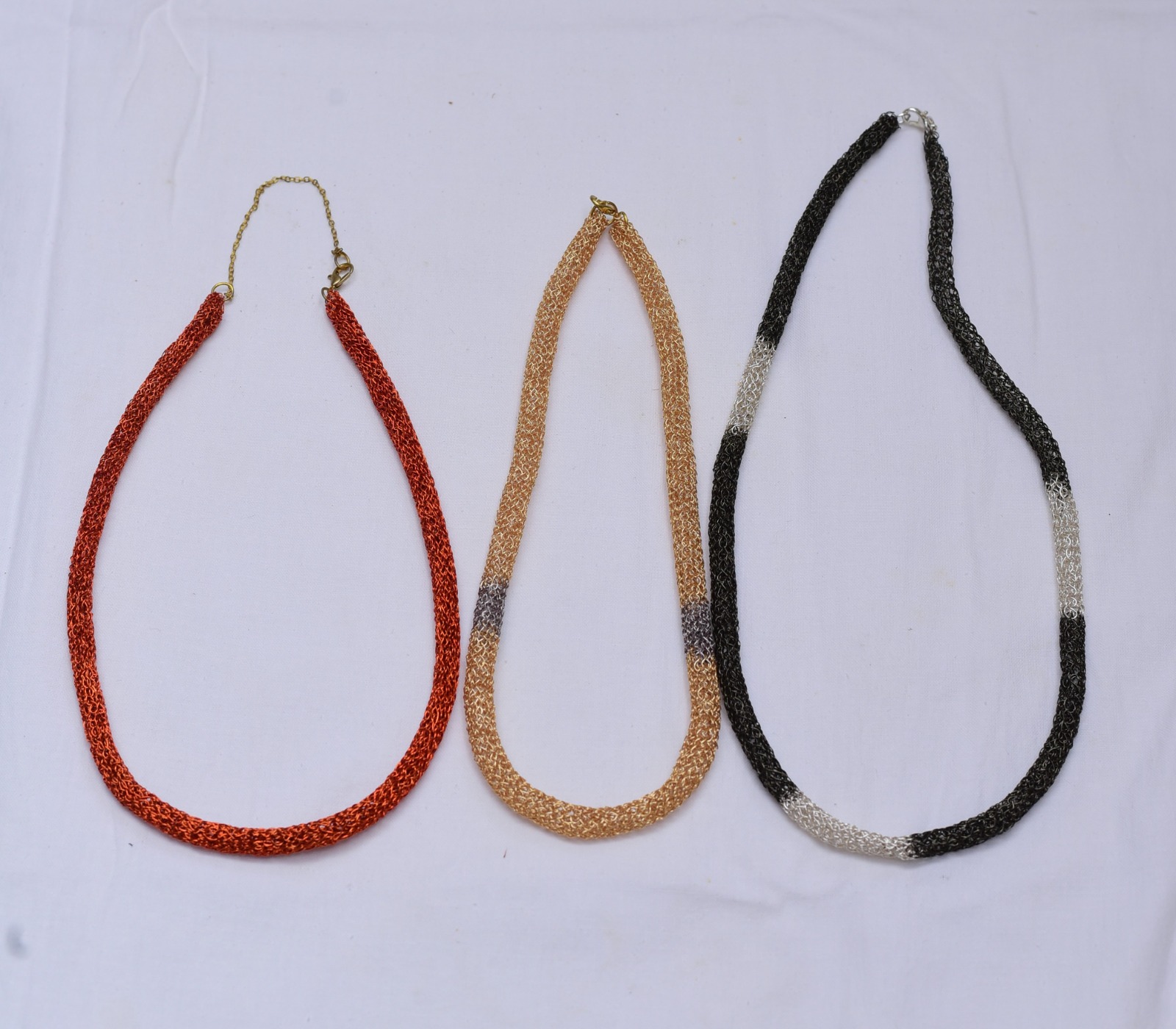 The Murchison Dawn Recycled Wire Mesh Necklaces