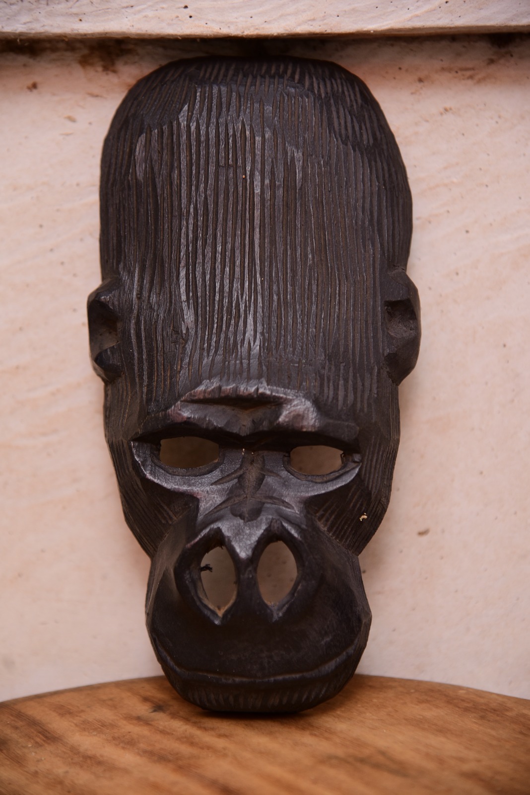 The Bwindi Silverback Hand-Carved Wooden Mask