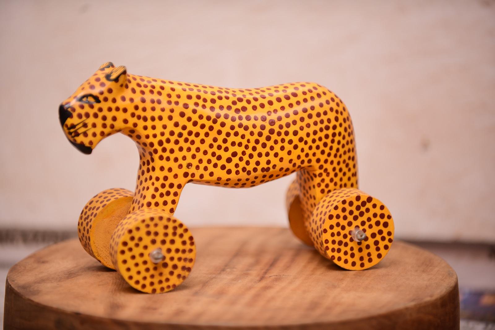 Leopard Pull Toy & Sculpture