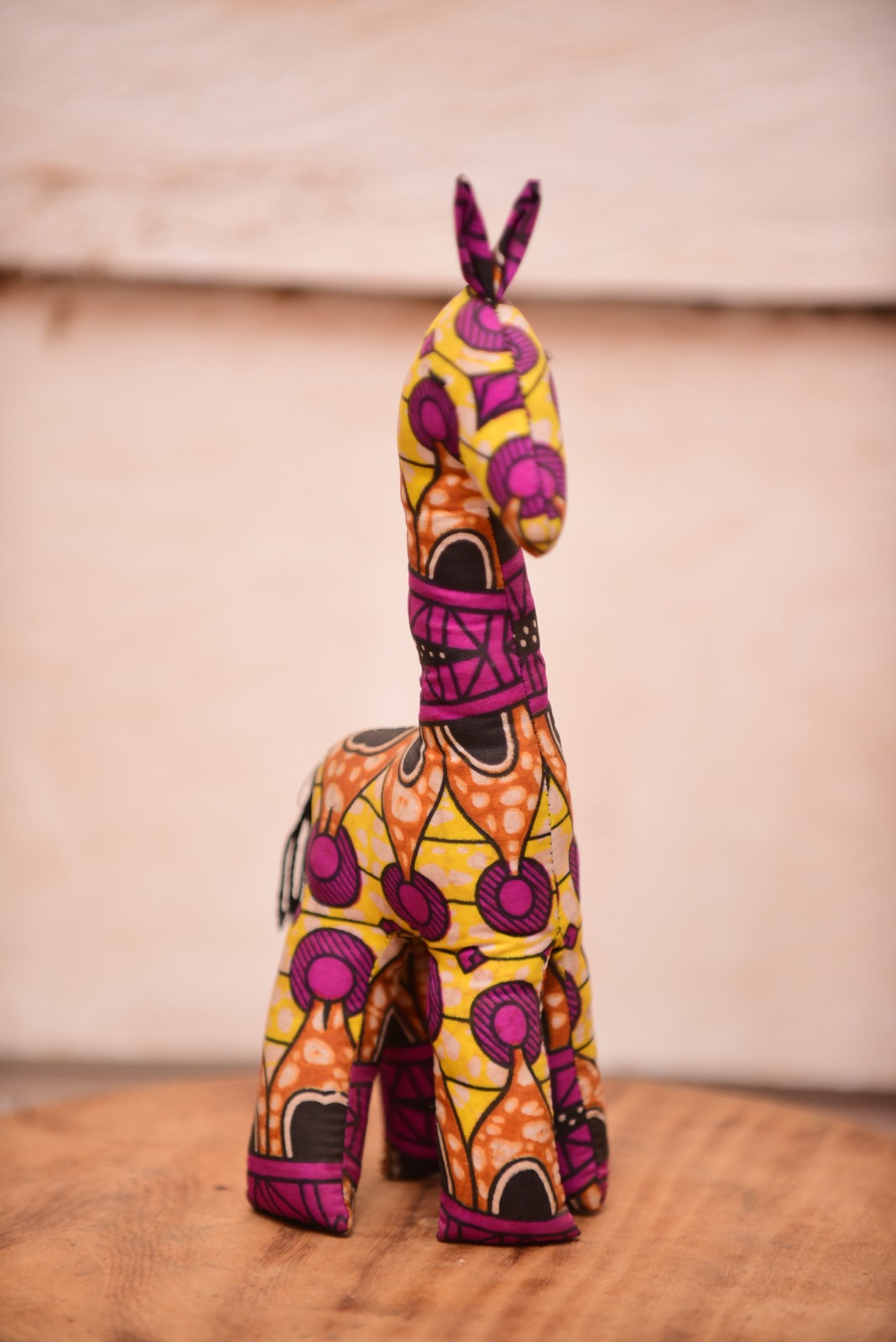 Ankara Fabric Giraffe Sculpture