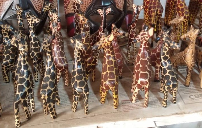 Hand-Carved Wooden Giraffes