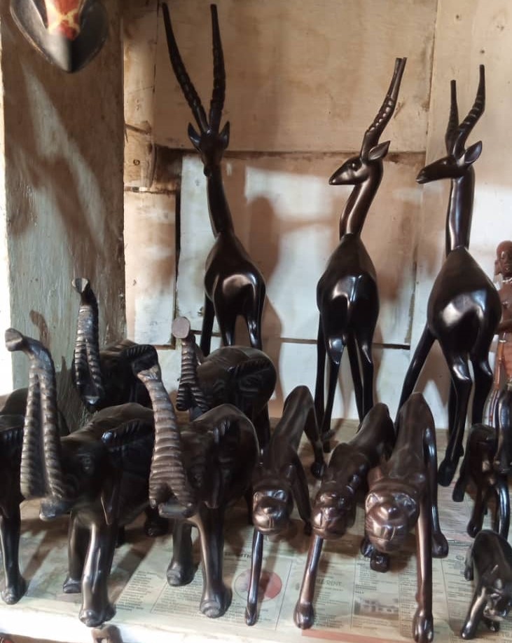 Ebony Wildlife Sculptures