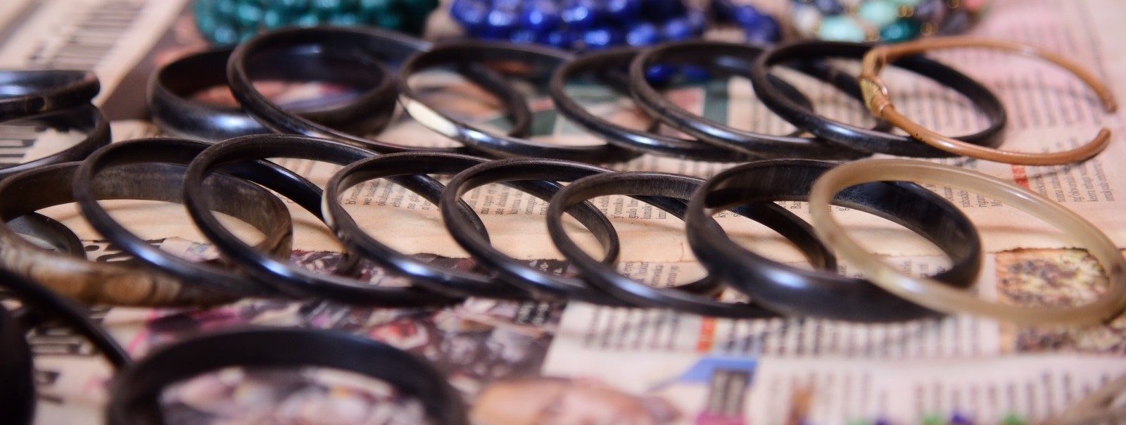 Minimalist Hand-Polished Horn Bangle