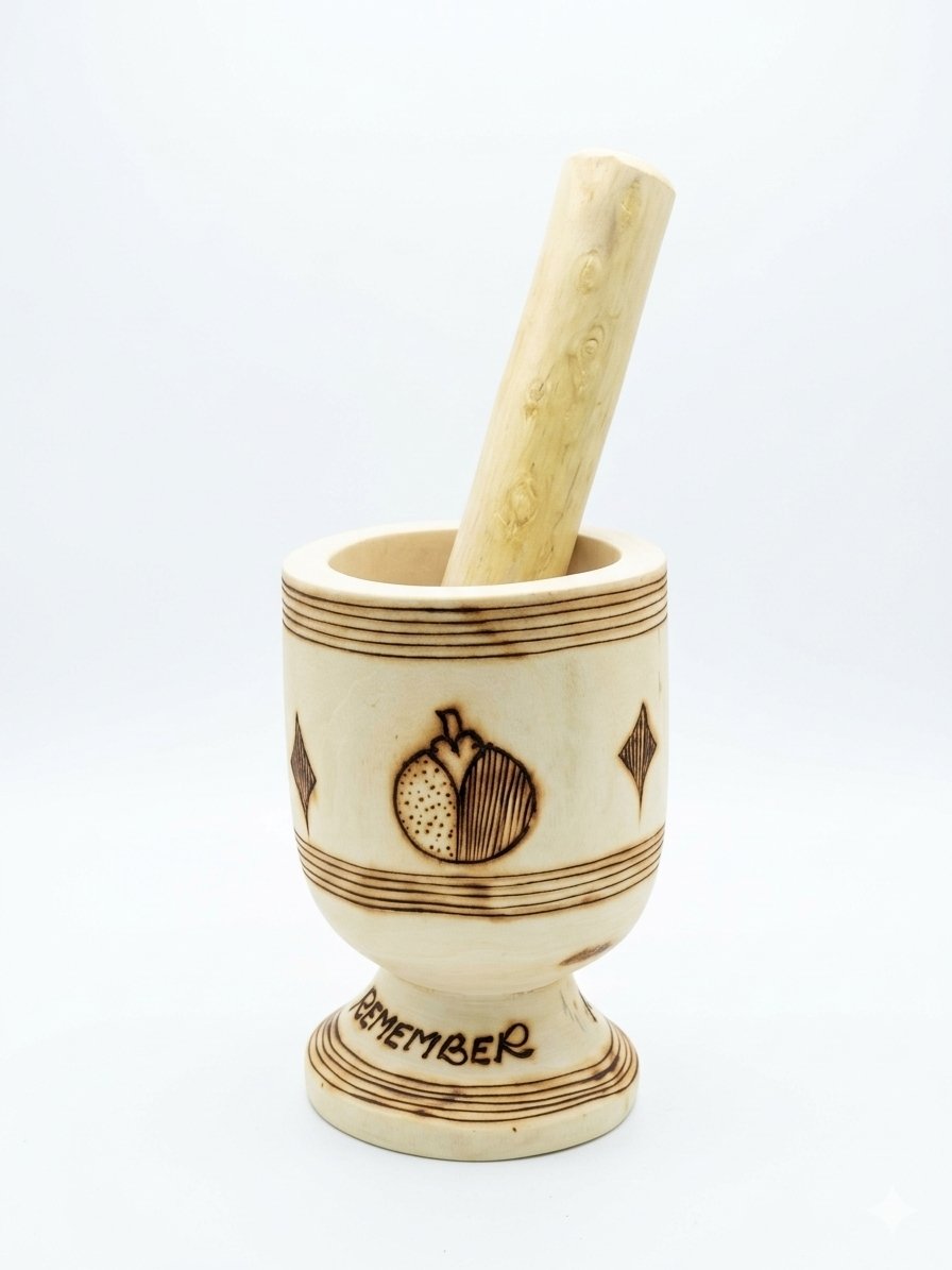 Lagor-Etched Mortar & Pestle Set