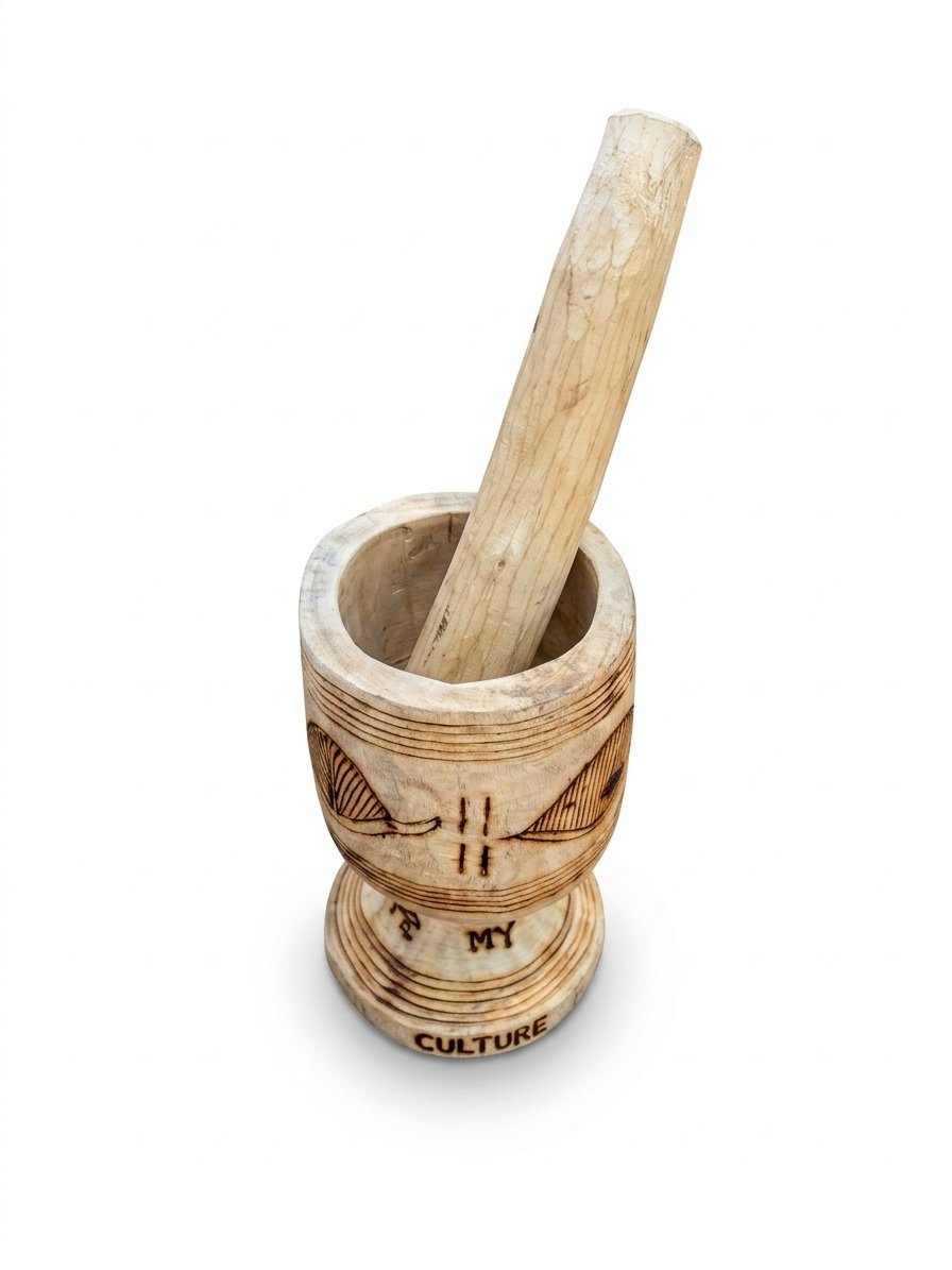 Pakwach Culture Lagor-Etched Mortar & Pestle Set