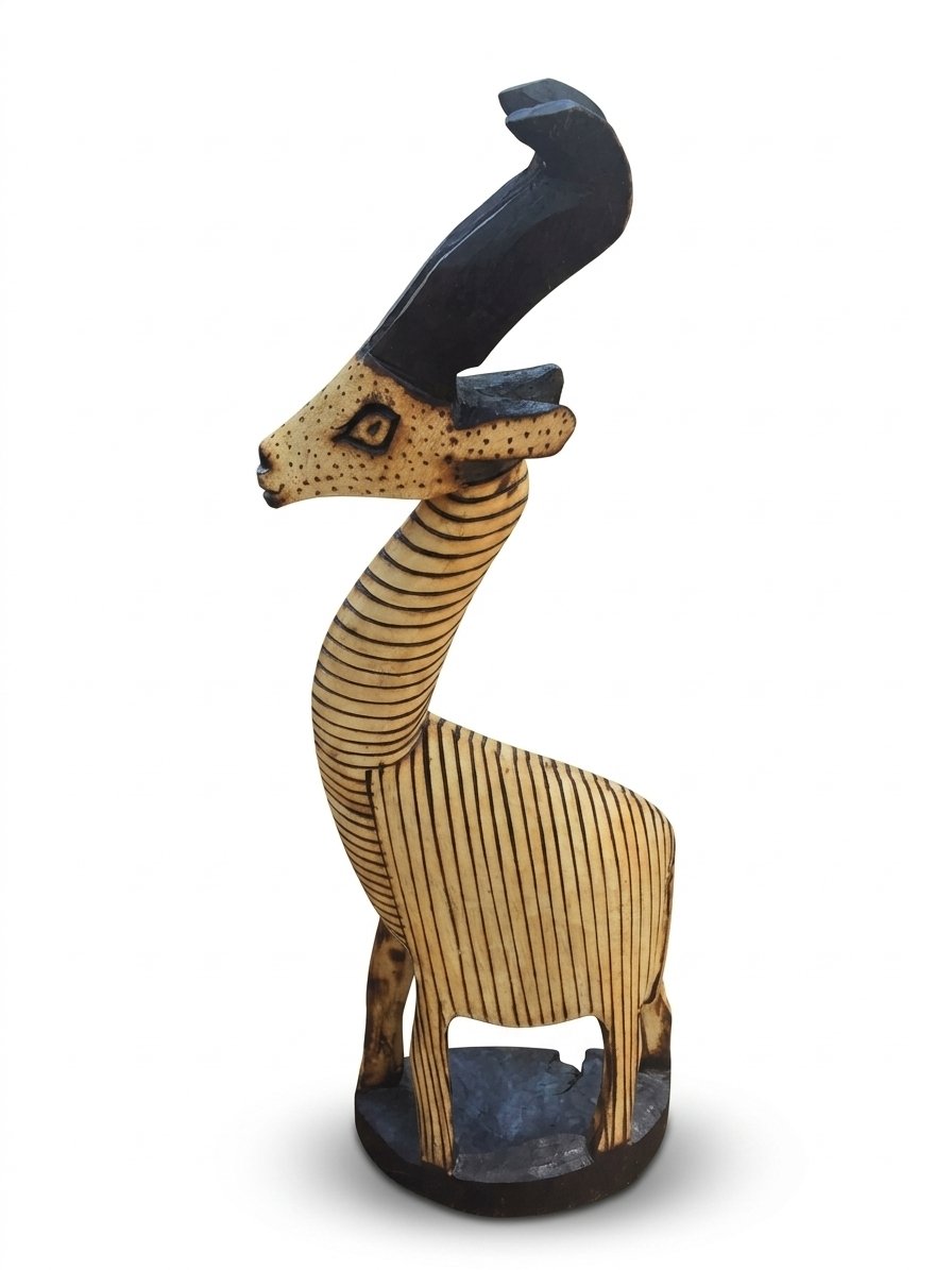 Plains Runner Zebra Antelope Statue